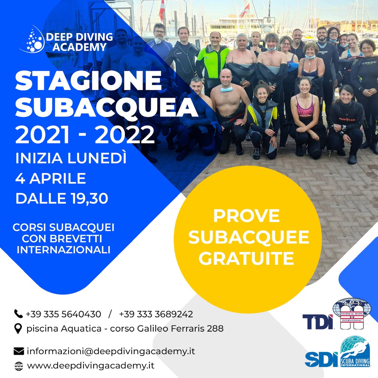 Riparte la stagione subacquea